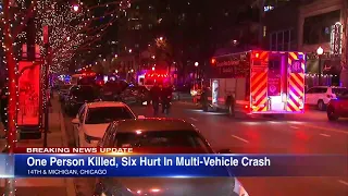 1 killed, 6 injured in South Loop crash