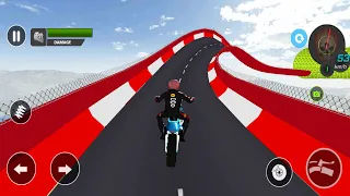 Mega Ramp Moto Bike Stunts - Bike Racing Games Android Gameplay