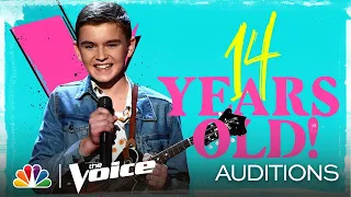 Levi Watkins Is Only 14 and Nails Train's "Hey, Soul Sister" - The Voice Blind Auditions 2020