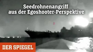 Offenbar russisches Marineschiff beschädigt: Seedrohnen-Angriff aus der Egoshooter-Perspektive