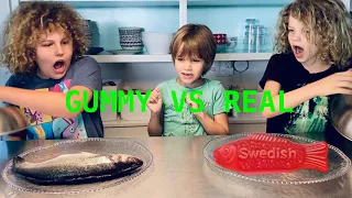 Gummy vs Real Food Challenge