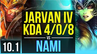 JARVAN IV & Varus vs NAMI & Lucian (SUPPORT) | KDA 4/0/8 | NA Master | v10.1