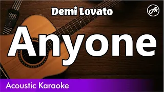 Demi Lovato - Anyone (SLOW karaoke acoustic)