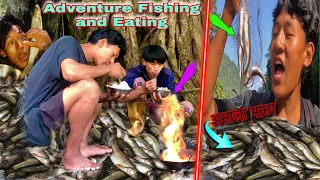 Biggest,Danger & Advanture Fishing,Cooking & Eating in Mountain River