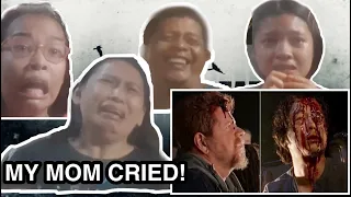 My Family Watches Glenn and Abraham's Death Scene FOR THE FIRST TIME - The Walking Dead S07 REACTION