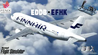 Fenix A320 | Real Life FINNAIR Ops | Berlin to Helsinki |MSFS Live