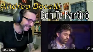 METALHEAD REACTS| Andrea Bocelli - Con Te Partirò - Live From Piazza Dei Cavalieri, Italy / 1997