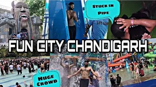 FUNCITY CHANDIGARH | AMUSEMENT AND WATERPARK | FUNCITY VLOG | STUCK IN PIPE | TICKET PRICE