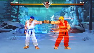 ICE RYU vs FIRE KEN - The greatest fight ever remake❗🔥