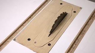 Homemade Table Saw - 4: Removable Insert and Fine-Tuning
