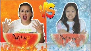 COMIDA QUENTE VS COMIDA FRIA!!! Desafio!!!