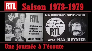 RTL EN 1978-79 UNE JOURNÉE Á L'ÉCOUTE AVEC LES ANIMATEURS ET LES INDICATIFS