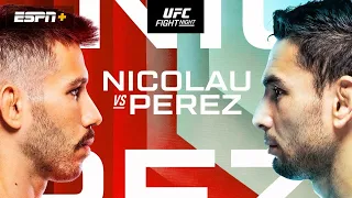 UFC VEGAS 91 LIVESTREAM NICOLAU VS PEREZ FULL FIGHT NIGHT COMPANION & PLAY BY PLAY