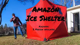 New Ice Fishing Shelter | Amazon find | Kazinski insulated