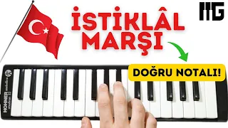 İSTİKLAL MARŞI Nasıl Çalınır || Kolay Melodika Notaları