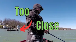 Boat Cuts me Off While Spring Bass Fishing on Cayuga Lake Part 2 (27+ Pounds)
