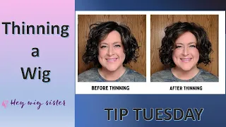 Thinning a wig - an essential skill for any wig wearer - let me show you how!