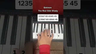 Eminem The Real Slim Shady piano tutorial