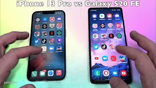 iPhone 13 Pro vs Samsung S20 FE 5G Speed Test