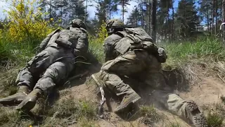 U.S. Soldiers 2nd Cavalry Regiment Conduct a Live Fire Exercise | Military Video