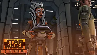 Ahsoka gives Ezra and Kanan a Tactical Droid's Head | Star Wars: Rebels Scene [1080p]