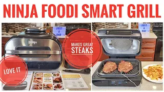 REVIEW Ninja FG551 Foodi Smart XL 6 in 1 Indoor Grill with Air Fryer  MAKES GREAT STEAKS