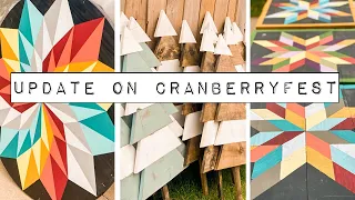 Cranberryfest Update - What I Accomplished so Far - Barn Quilts & 100 Trees