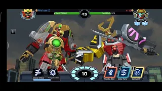 POWER RANGERS LEGACY WARS, Evade tackle twice, Thunder Megazord Vs Samurai Megazord