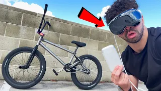 I Tried BMX Bike Riding with the Apple Vision Pro