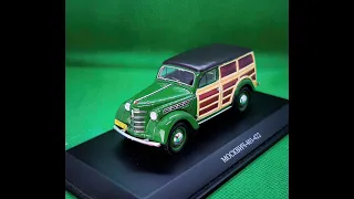 Модель автомобиля Москвич 401-422 зеленого цвета в масштабе 1:43 от DIP-models.