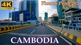 [4K] Cambodia - PHNOM PENH City, Driving tour in the Morning [23/06/2021]