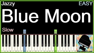 Blue Moon - (Rodgers/Hart) Jazzy EASY Piano Tutorial