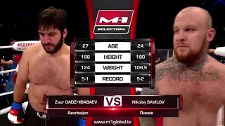 Заур Гаджибабаев vs Николай Савилов, M-1 Challenge 86