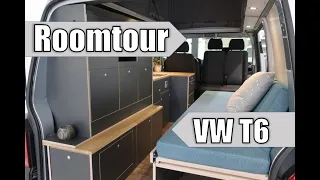 VW T6 Camperausbau mit Tresor, Aussendusche, Klo und sehr viel Stauraum