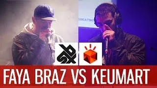 KEUMART vs FAYA BRAZ  |  Grand Beatbox Battle 2014 | Loopstation Quarter Final