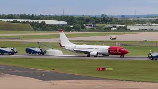 Norwegian  emergency landing Birmingham Airport _