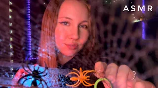 ASMR~1+ HR Spiderweb, Bug Plucking, Scalp Massage, Trigger Words, Mic Scratching, Slime etc.🕸️👻🎃