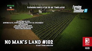No Man's Land/#102/Planting Olives, Sowing crops/Fertilizing/Spraying Herbicide/FS22 4K Timelapse