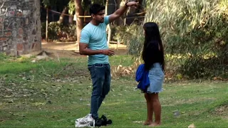 prank on suren ranga by girl on veary beutefull park