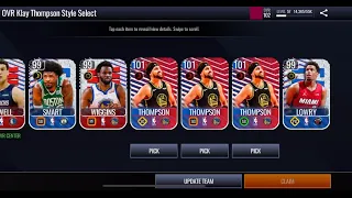 SHREDDING OPEN CONFERENCE FINALS PACKS TO COMPLETE 101 OVR KLAY THOMPSON!!! NBA LIVE MOBILE 22