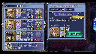 Storming the Citadel (Firion Mission Dungeon) Lufenia Lv200 (Firion, Rude and Noctis)