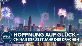 CHINESE NEW YEAR: China begrüßt mit Feuerwerk und Feiern das Jahr des Drachen