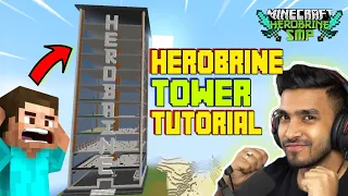 How to Make Herobrine Tower like Techno Gamerz from Herobrine SMP | Ujjwal Gamer Herobrine tower