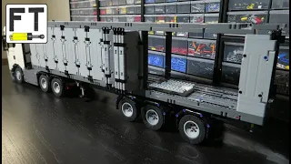 WIP trailer for Scania tractor unit with sliding curtains (LEGO Technic MOC)