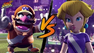 Mario Strikers Battle League #11 - Wario vs Peach
