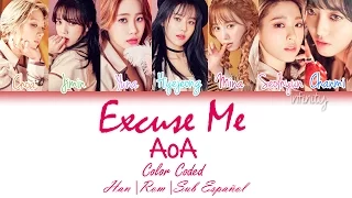 AOA (에이오에이) - Excuse Me [Color Coded Han|Rom]《Sub Español 》♥