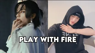 Hyunjin dancing to 'Play With Fire' by Sam Tinnesz | VLIVE