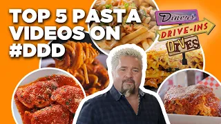 Top 5 #DDD Pasta Videos of ALL Time with Guy Fieri | Diners, Drive-Ins and Dives | Food Network