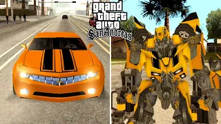 Transformers Bumblebee Mod For GTA San Andreas (+Download Link)