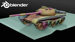 Blender Tank Tracks Tutorial | Animating with Physics & Constraints (Arijan)